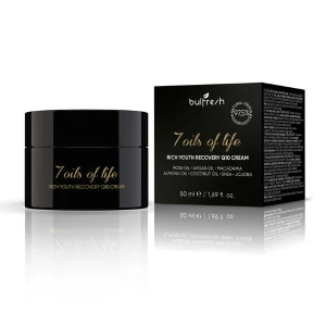 Krem przeciwstarzeniowy różany do twarzy 7 olejków z Q10 50ML