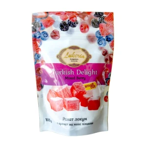 Lokum kosteczki Truskawka, Malina, Wiśnia 100G
