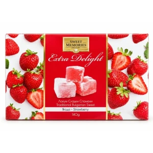 Lokum - tradycyjny bułgarski przysmak z Truskawkami 140G